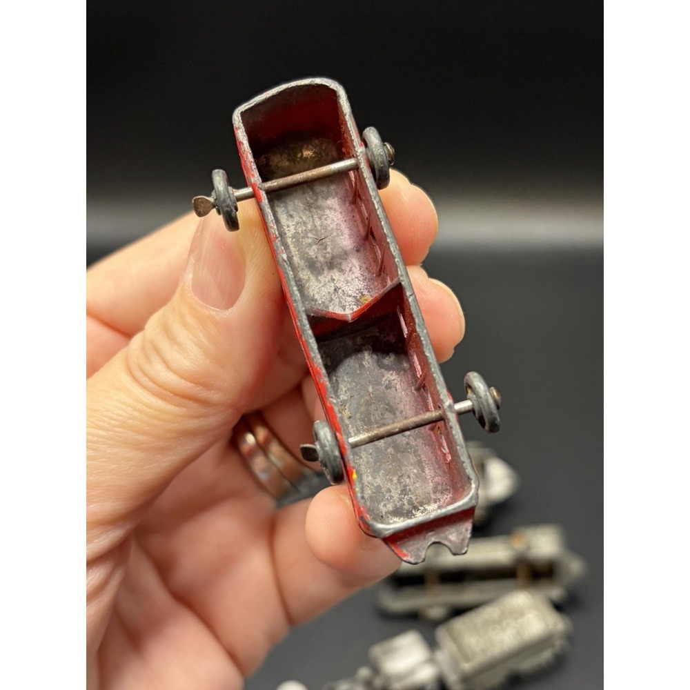 Barclay Train/Locomotive/Toy Miniature Unbranded/Metal Train/Pewter/NYCRR 6 Pcs - Picture 8 of 16